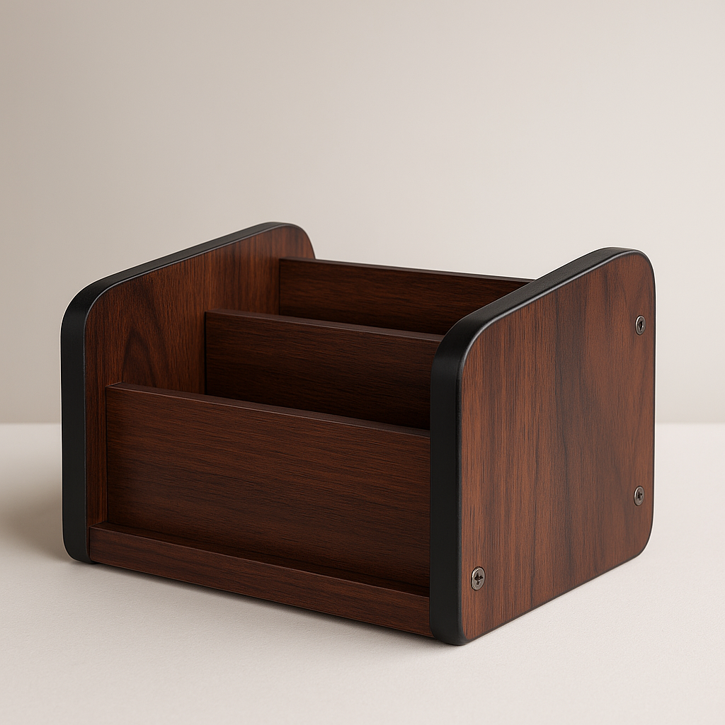 Wooden desk organizer parts and assembly accessories – multi function holder Gift Hub