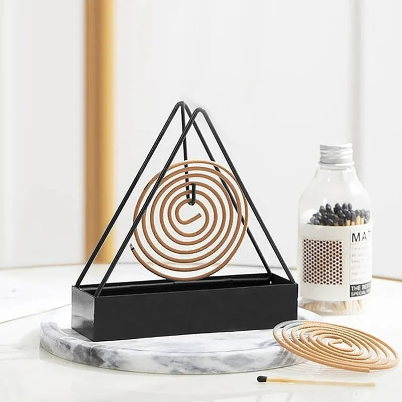 Stylish incense and mosquito coil burner for indoor outdoor