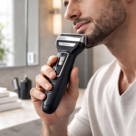 Kemei KM-6558 3-in-1 Professional Grooming Kit – Rechargeable Electric Shaver, Hair Clipper & Nose Trimmer