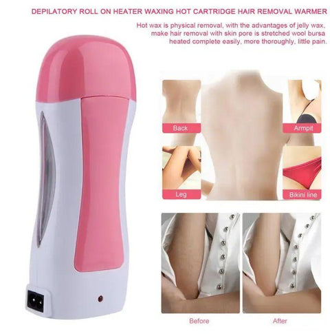 Premium Roll-On Wax Heater Kit – Portable Electric Waxing Roller for Smooth & Hair-Free Skin