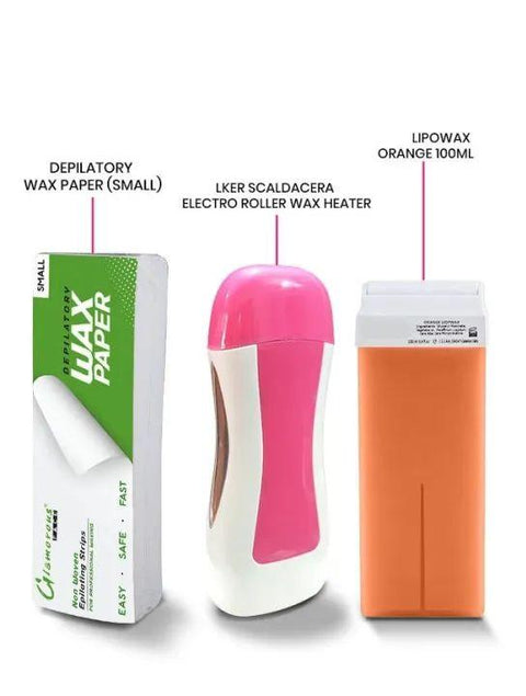 Premium Roll-On Wax Heater Kit – Portable Electric Waxing Roller for Smooth & Hair-Free Skin